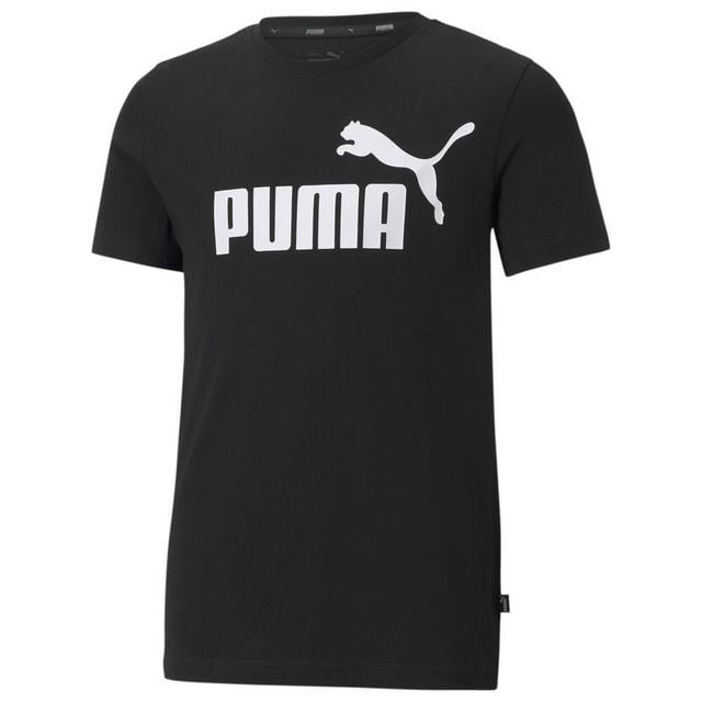 PUMA T-shirt Essential Logo Tee - Black Kids, size M/152 cm on Productcaster.