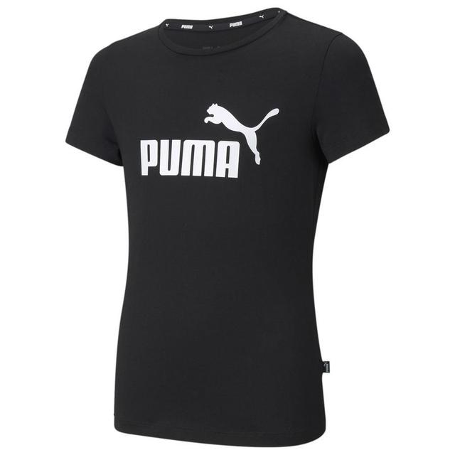 PUMA T-shirt Essentials - PUMA Black/PUMA White Kids, size S/140 cm on Productcaster.