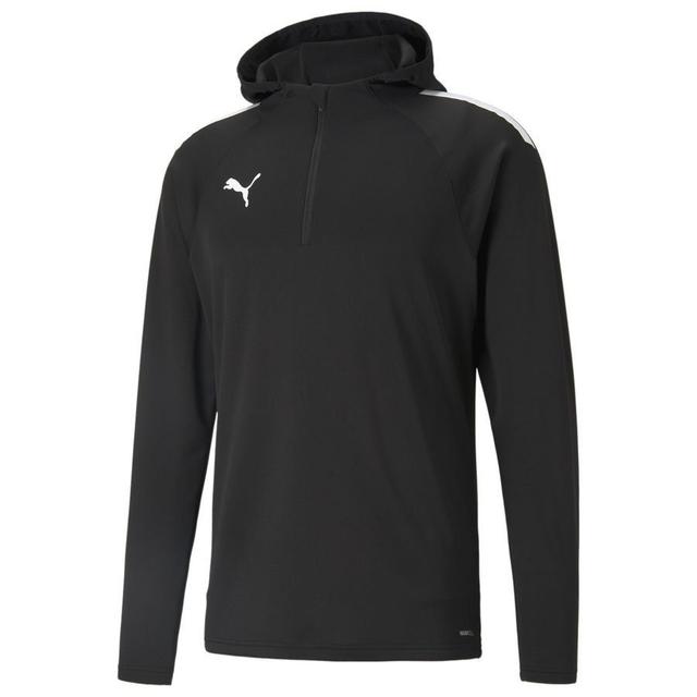 PUMA Training Shirt Teamliga Fleece Hooded - PUMA Black/PUMA White, size ['3XL'] on Productcaster.