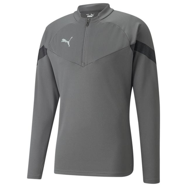 PUMA Training Shirt Teamfinal 1/4 Zip - Light Grey Heather, size X-Large on Productcaster.