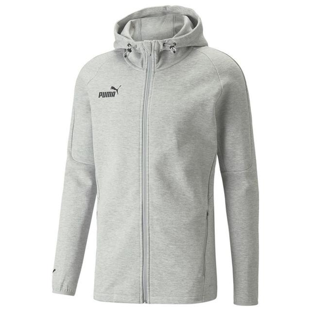 PUMA Jacket Teamfinal Casuals Hooded - Grey Heather/PUMA Black, size X-Large on Productcaster.