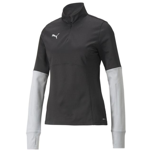 PUMA Training Shirt Individualliga 1/4 Zip - Black/grey Women, size X-Large on Productcaster.