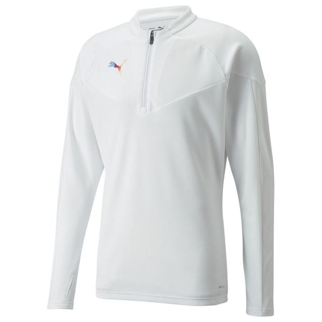 PUMA Training Shirt 1/4 Zip Individualfinal - White, size X-Small on Productcaster.