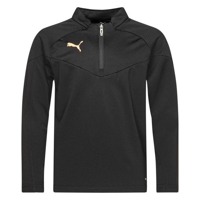 PUMA Training Shirt Individualfinal 1/4 Zip - Black Kids, size S/140 cm on Productcaster.