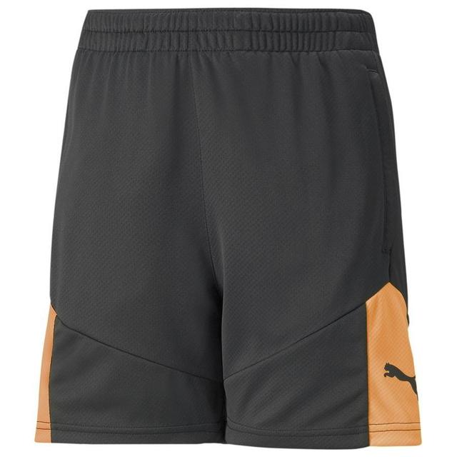 PUMA Training Shorts Individualfinal - Black/orange Kids, size S/140 cm on Productcaster.