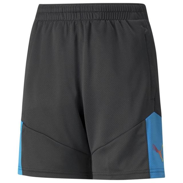 PUMA Training Shorts Individualfinal - Black/blue Kids, size XS/128 cm on Productcaster.