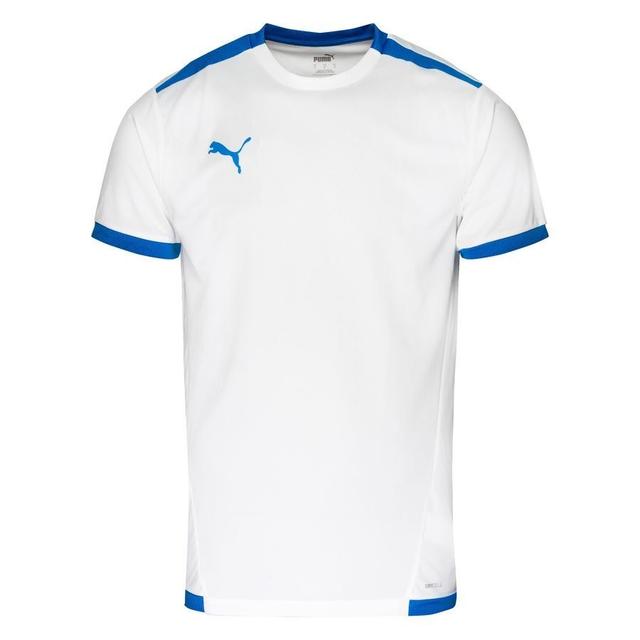 PUMA Tränings T-Shirt teamLIGA - Vit/Blå, storlek Large on Productcaster.