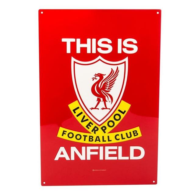 Liverpool Sign Metal - Red/white - , size One Size on Productcaster.