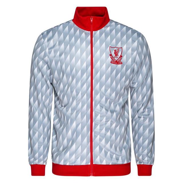 Liverpool Track Jacket 1989 - Grey/red - , size Large on Productcaster.