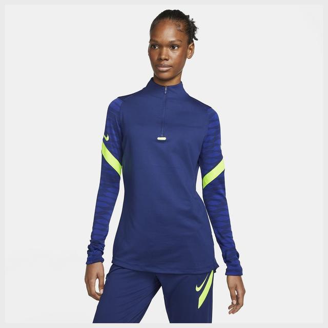 Nike Training Shirt Dri-fit Strike 21 Drill - Deep Royal Blue/volt Woman, size Large on Productcaster.