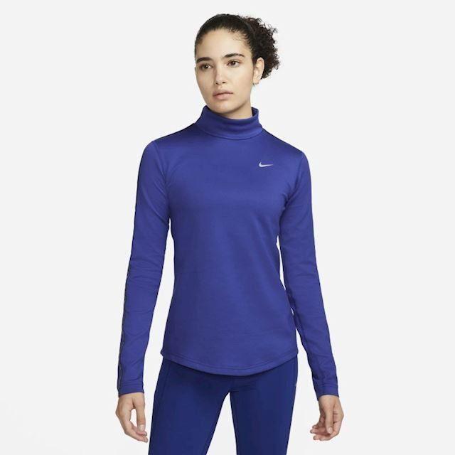 Nike Pro Training Shirt Therma-fit - Deep Royal Blue/particle Grey Woman, size X-Small on Productcaster.