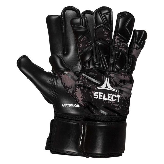 Select Goalkeeper Gloves 55 Extra Force V22 Flat Cut - Black/white, size 10 on Productcaster.