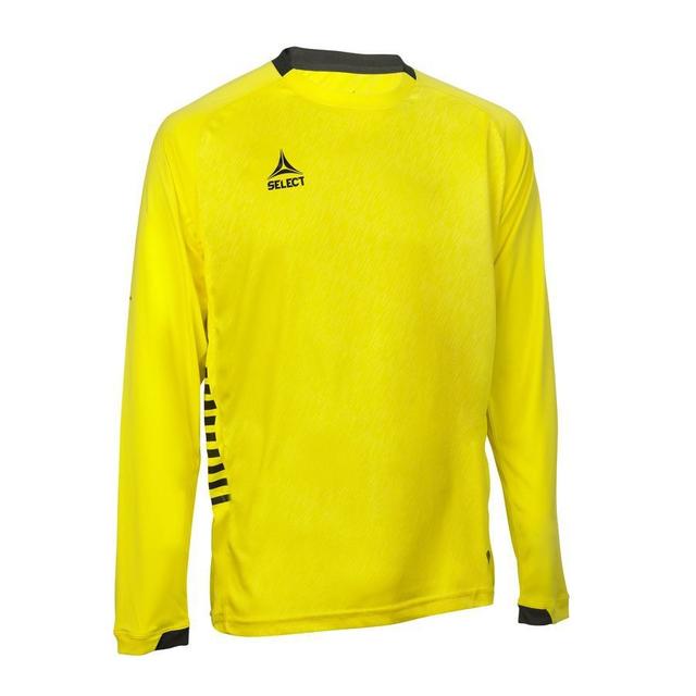 Select Playershirt Spain - Yellow/black Long Sleeves, size Large on Productcaster.