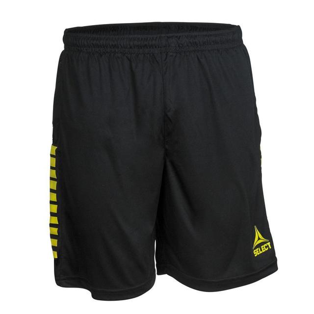 Select Shorts Spanje - Zwart/geel, maat ['Large'] on Productcaster.