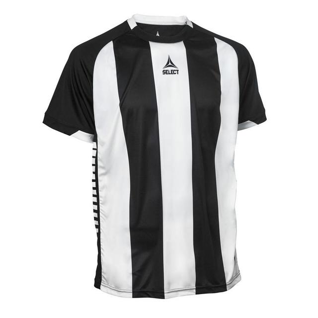 Select Playershirt Spain Striped - Black/white, size Medium on Productcaster.