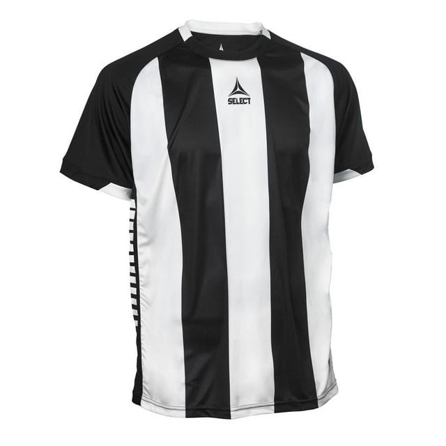 Select Playershirt Spain Striped - Black/white Kids, size 6 years on Productcaster.