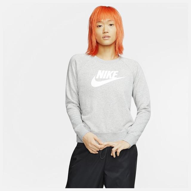 Nike Collegepaita Nsw Essential Fleece Crew - Harmaa/hopea/valkoinen Nainen, koko L: 147-158 cm on Productcaster.