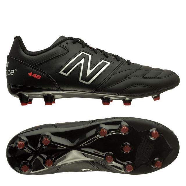 New Balance 442 2.0 Team Fg - Black/red, size 39½ on Productcaster.