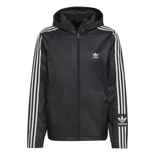 adidas Originals Windbreaker Lock-up - Black/white, size X-Small on Productcaster.