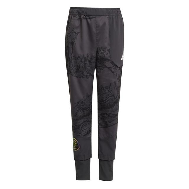 adidas Training Trousers Tapered Pogba - Carbon/black/white Kids, size 176 cm on Productcaster.