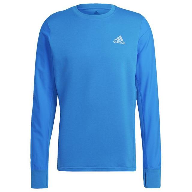 adidas Running Shirt Fast Reflective - Blue Rush/reflect Silver, size Small on Productcaster.