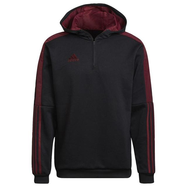 adidas Hoodie Tiro - Black/red, size X-Small on Productcaster.