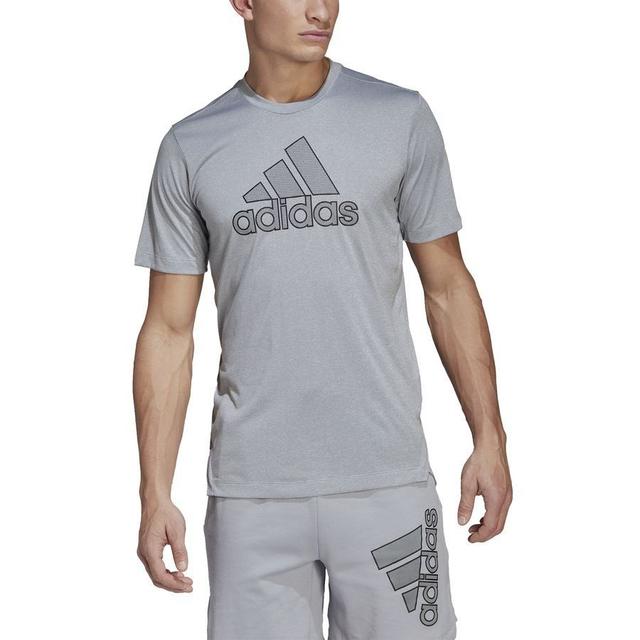 adidas Training T-shirt - Grey, size Large on Productcaster.