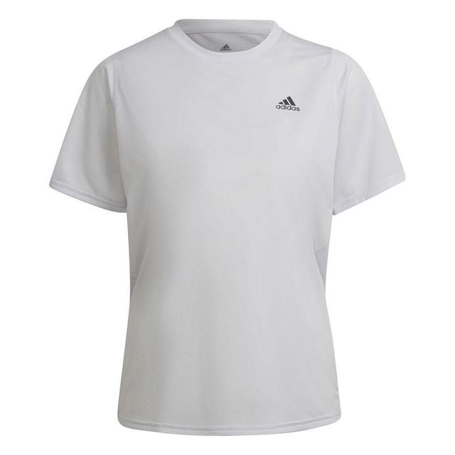 adidas Run Icons Running T-shirt - White/black, size Large on Productcaster.