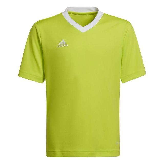 adidas Training T-shirt Entrada 22 - Semi Solar Yellow/white Kids, size 164 cm on Productcaster.