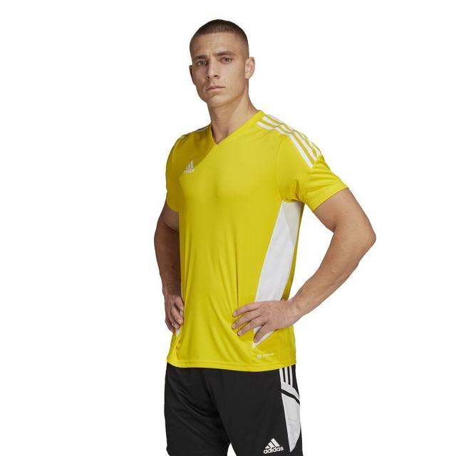 adidas Training T-shirt Condivo 22 - Team Yellow/white, size Medium on Productcaster.