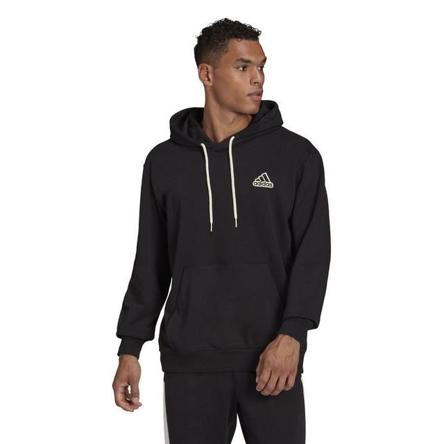 adidas Hoodie Essentials Feelcomfy - Black/white, size X-Small on Productcaster.