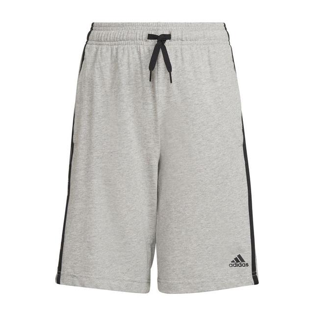 adidas Shorts Essentials 3-stripes - Medium Grey Heather/black Kids, size 116 cm on Productcaster.