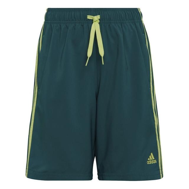 adidas Trainingsshorts Woven 3-Stripes - Grün/Gelb Kinder, Größe 116 cm on Productcaster.