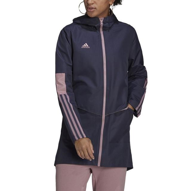 adidas Jacket Tiro Parka - Navy/magic Mauve Women, size XX-Small on Productcaster.