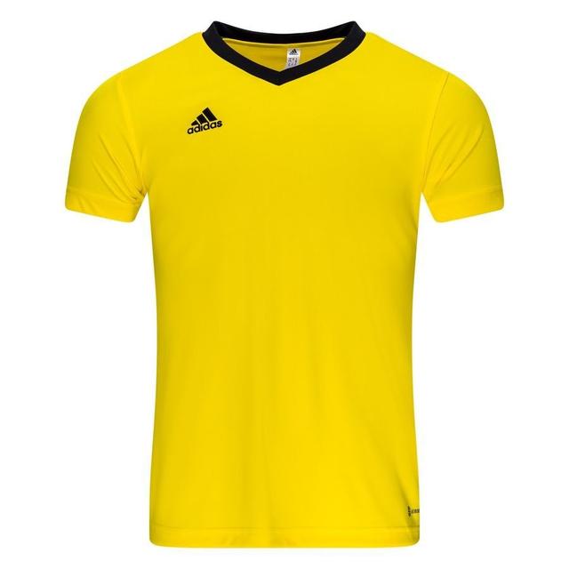 adidas Training T-shirt Entrada 22 - Team Yellow/black Women, size ['Medium'] on Productcaster.