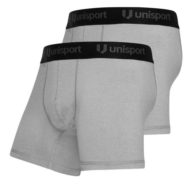 Unisport Boxer Shorts 2-pack - Mid Grey, size X-Small on Productcaster.