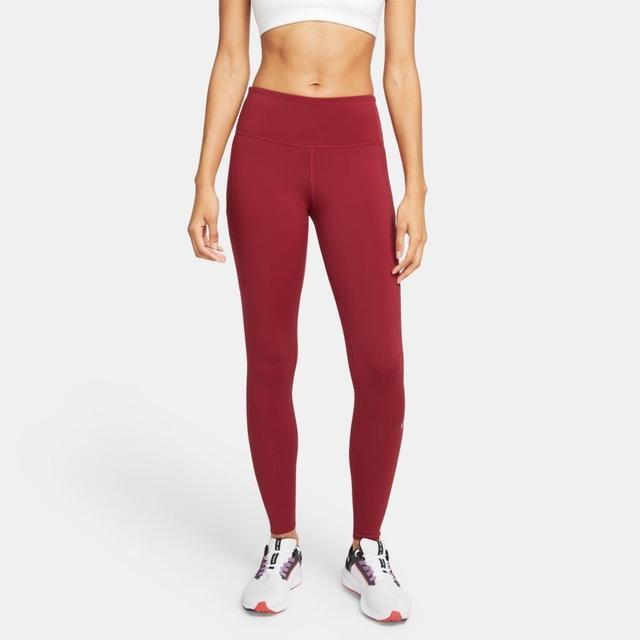 Nike Running Tights Epic Luxe - Pomegranate/reflect Silver Woman, size Small on Productcaster.