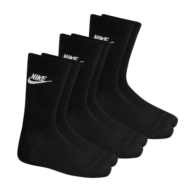 Nike Socken NSW Everyday Essential Crew 3er-Pack - Schwarz/Weiß, Größe M: 38-42 on Productcaster.