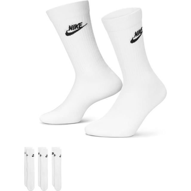 Nike Socks Nsw Everyday Essential Crew 3-pack - White/black, size XL: 46-50 on Productcaster.