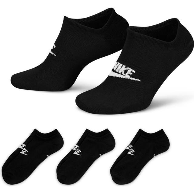 Nike Socks Nsw Everyday Essential No-show 3-pack - Black/white, size L: 42-46 on Productcaster.