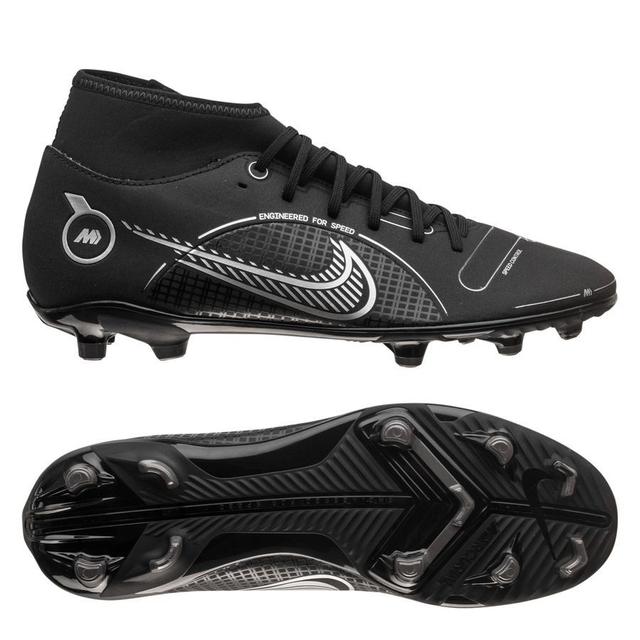 Nike Mercurial Superfly 8 Club Mg Shadow - Black/metallic Silver/medium Ash, size ['47 on Productcaster.