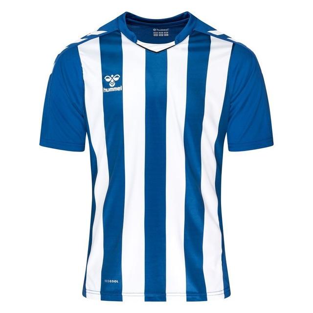 Hummel Playershirt Hmlcore Xk Striped - True Blue/white, size Small on Productcaster.