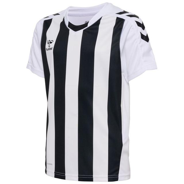 Hummel Playershirt Core Striped - White/black Kids, size 176 cm on Productcaster.