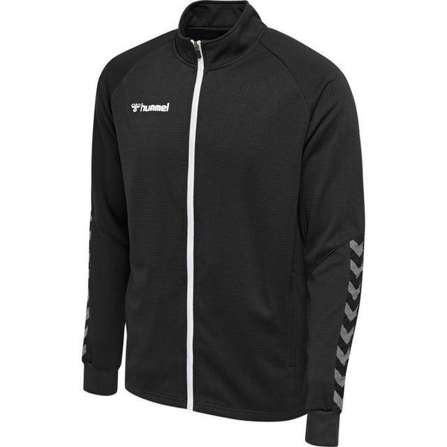 Hummel Training Jacket Hmlauthentic Poly Zip - Black/white, size Medium on Productcaster.