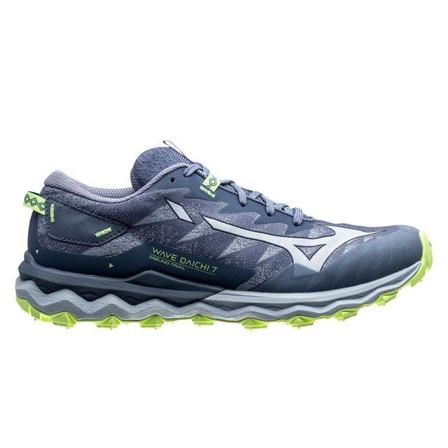 Mizuno Running Shoe Wave Daichi 7 - Orion Blue/misty Blue/neon Lime Woman, size 38½ on Productcaster.