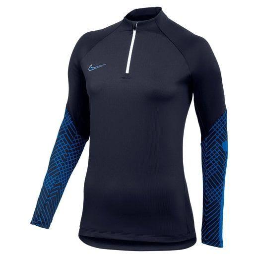 Nike Training Shirt Dri-fit Strike Drill - Obsidian/royal Blue/white Woman, size Small on Productcaster.