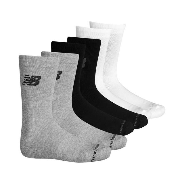 New Balance Socks Cushioned Crew 3-pack - White/grey/black, size 43-46 on Productcaster.