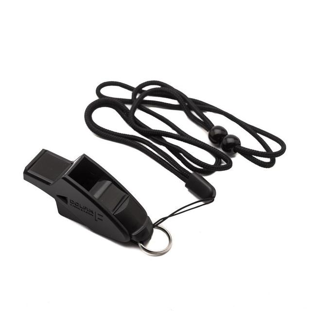 Molten Dolfin F Referees Whistle With Whistle Lace - Black, size One Size on Productcaster.