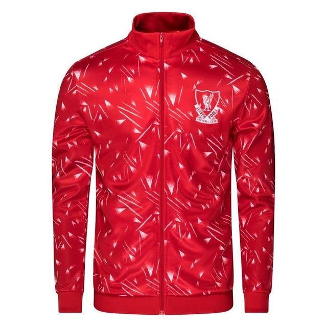 Liverpool Track Jacket 1989 - Red/white - , size Medium on Productcaster.