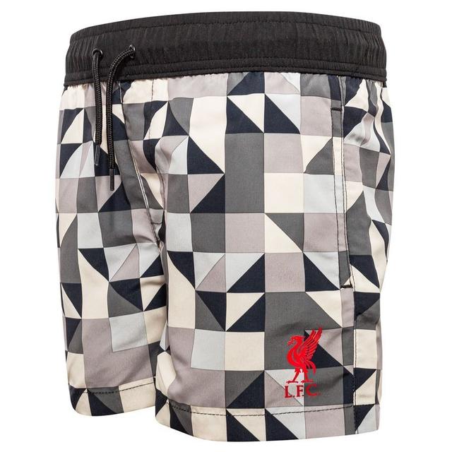 Liverpool Swim Shorts Geometric - Grey/white/black Kids - Liverpool Fc, size 3-4 years/98-108 cm on Productcaster.